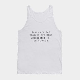 Programming IT for Computer Security Hackers Tank Top